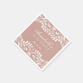 Roze Talavera Tegel Spaans Fiesta Doopsel Servet (Hoek)