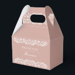 Roze Talavera Tegel Spaans Fiesta Trouwdessert Bedankdoosjes<br><div class="desc">Iedereen houdt van een feest! Dit collectie is een verbluffende mix van elegantie en cultureel erfgoed, geïnspireerd op de traditionele Mexicaanse Clay Talavera tegel. De aardse stoffige roze Terracotta bloemrand straalt sophisticatie en een vleugje feestelijke charme uit, waardoor het perfect is voor uw Spaanse of Mexicaanse geïnspireerde feest. Of u...</div>