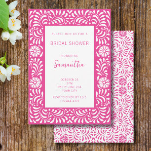 ROZE TALAVERA VRIJGEZELLENFEEST KAART