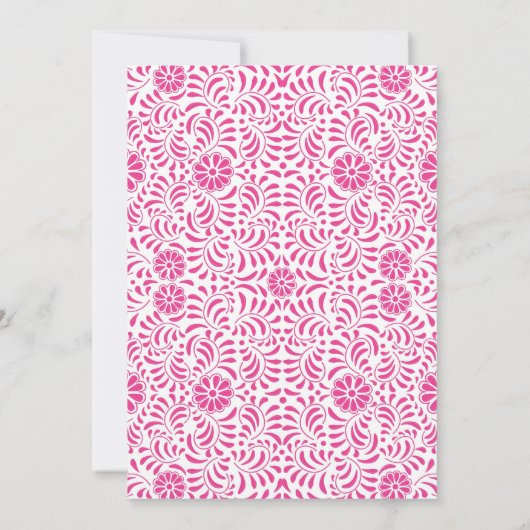 ROZE TALAVERA VRIJGEZELLENFEEST KAART (Achterkant)