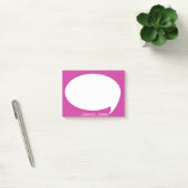 Roze Talk Bubble gerangschikt op maat Post-it® Notes (Kantoor)