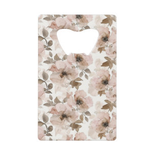 Roze Tan Bloemen Westerne Bloemen Cowgirl Petten Creditkaart Flessenopener
