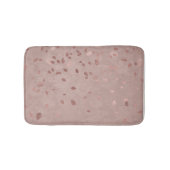 Roze Tan Brown Shiny Gold Elegant Random Leaves Badmat (Voorkant)