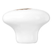 Roze Tan Floral Western Cowgirl Pet Keramische Knop (Zijkant)