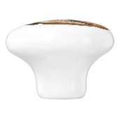 Roze Tan Westerne Cowgirl Laarzen Keramische Knop (Zijkant)