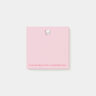 Roze tand en penseel post-it® notes