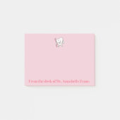 Roze tand en penseel post-it® notes (Voorkant)