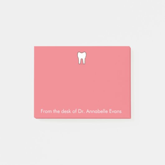 Roze tand personaliseren post-it® notes (Voorkant)