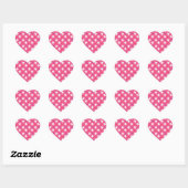 Roze tandbramen en tandprothesen hart sticker (Vel)