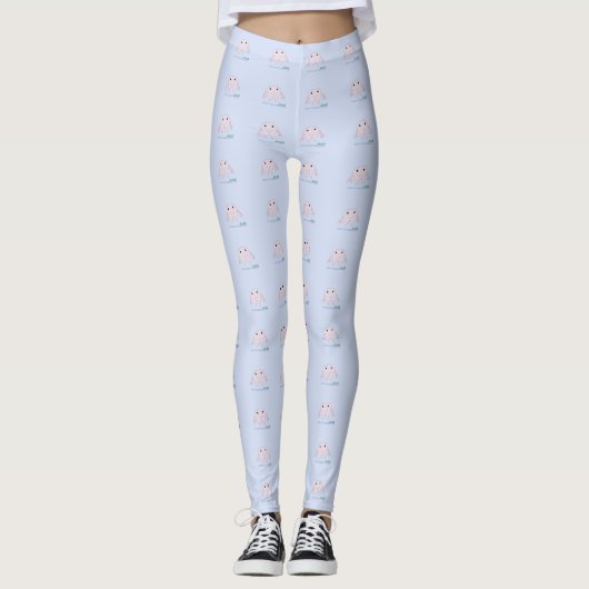 Roze Tanden Leggings (Voorkant)