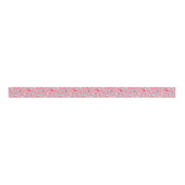 Roze tandheelkundig patroon grosgrain lint (Voorkant)