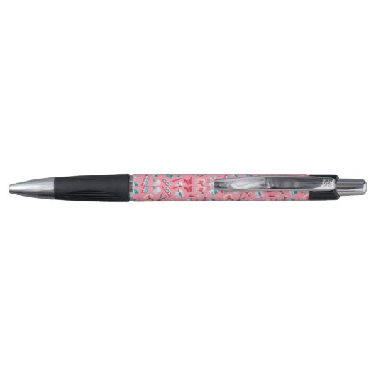 Roze tandheelkundig patroon pen (Achterkant)