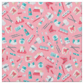 Roze tandheelkundig patroon stof (Close Up)