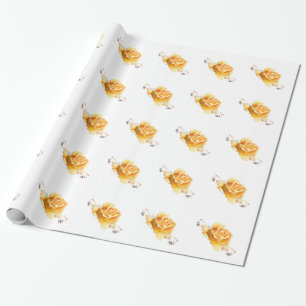 Roze tap cadeaupapier