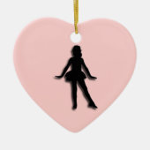 Roze Tap Dancer Keramisch Ornament (Voorkant)