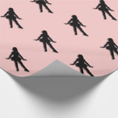 Roze Tapdanser Cadeaupapier (Hoek)