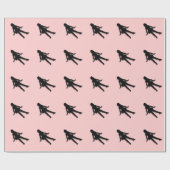 Roze Tapdanser Cadeaupapier (Vlak)
