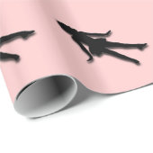 Roze Tapdanser Cadeaupapier (Rol Hoek)