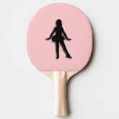 Roze Tapdanser Tafeltennisbatje (Achterkant)