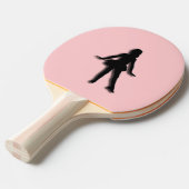 Roze Tapdanser Tafeltennisbatje (Voorkant Gekanteld)