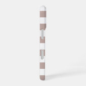 Roze tape & witte streep, speciaal gepersonaliseer iPhone 16 hoesje (Rechterkant)