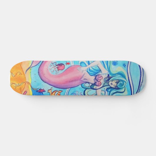 Roze tapijtschelp skateboard (Horizontaal)