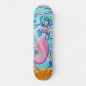 Roze tapijtschelp skateboard (Voorkant)