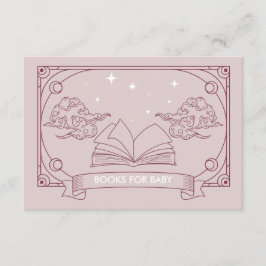 Roze Tarot Baby shower Boeken voor Baby Enclosure Informatiekaartje