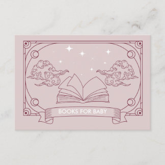 Roze Tarot Baby shower Boeken voor Baby Enclosure Informatiekaartje