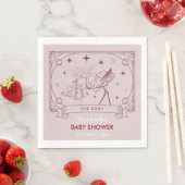 Roze Tarot Baby shower servet (Insitu)