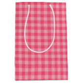 Roze Tartaar plaid zomer Medium Cadeauzakje (Voorkant)