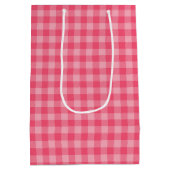 Roze Tartaar plaid zomer Medium Cadeauzakje (Achterkant)