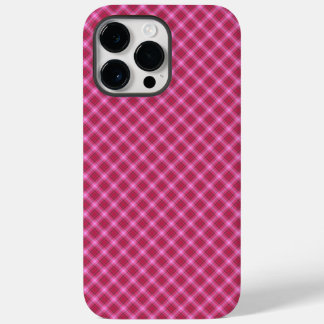 Roze tartan Case-Mate iPhone 14 pro max hoesje