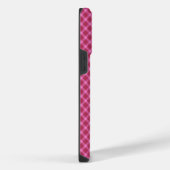 Roze tartan iPhone hoesje (Rechterkant)