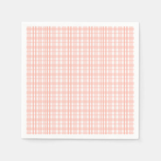 Roze Tartan papieren servetten Berry First Party D