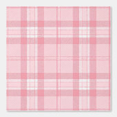 Roze Tartan Print – Gezellig Plaid Behang (Voorkant)