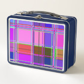 Roze tartan stof patroon stof Madras (Voorkant)