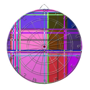 Roze tartan stof patroon stof Madras Dartbord