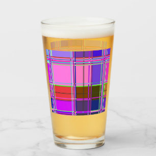 Roze tartan stofpatroon stof Madras Glas