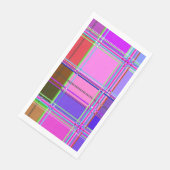 Roze tartan stofpatroon stof Madras Servet (Hoek)