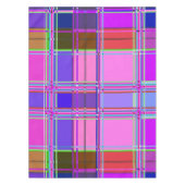 Roze tartan stofpatroon stof Madras Tafelkleed (Voorkant)