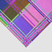 Roze tartan stofpatroon stof Madras Tissuepapier (Detail)