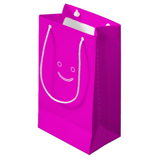 Roze tas klein cadeauzakje (Voorkant Gekanteld)