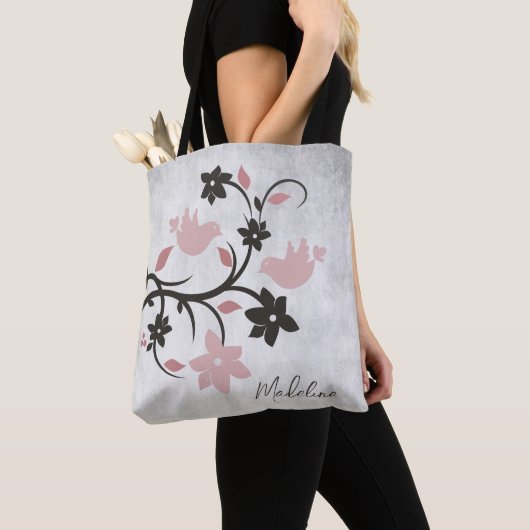 Roze Tas Lovevogels (Dichtbij)