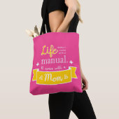Roze tas met een citaat voor mama (Dichtbij)