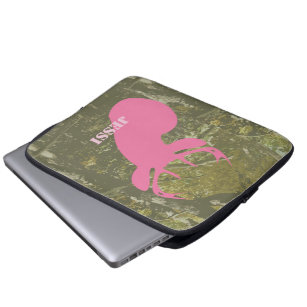 Roze tas met opening bovenaan en Camouflage Electr