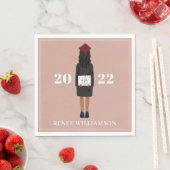 Roze Tassel was de beste van de Hassle Graduation Servet (Insitu)