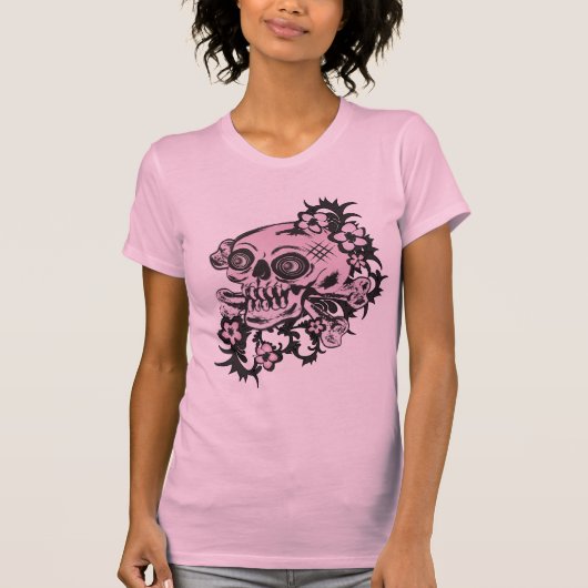 Roze Tattoo T-shirt (Voorkant)