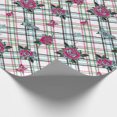 Roze Tattoos Rozen Cadeaupapier (Hoek)
