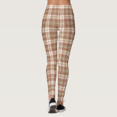 Roze, Taupe, Crème Schotse Leggings (Achterkant)